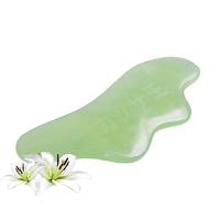 韩式岫玉刮痧板The Xiuyan Jade Gua Sha Board green cystal type jade  wave shape