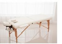  Wooden stand portable massage table70cm width 德國進口櫸木，優質PVC，5cm厚高密度海綿規格