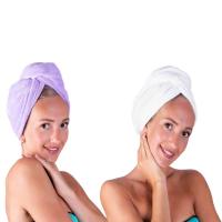 幹發頭巾drying Hair turban wrap Towels 100% Microfiberヘアドライタオル