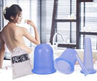 ボディーや顔がマッサージカッピング療法4個セット4pcs/set Silicone Massage Cupping Cups 